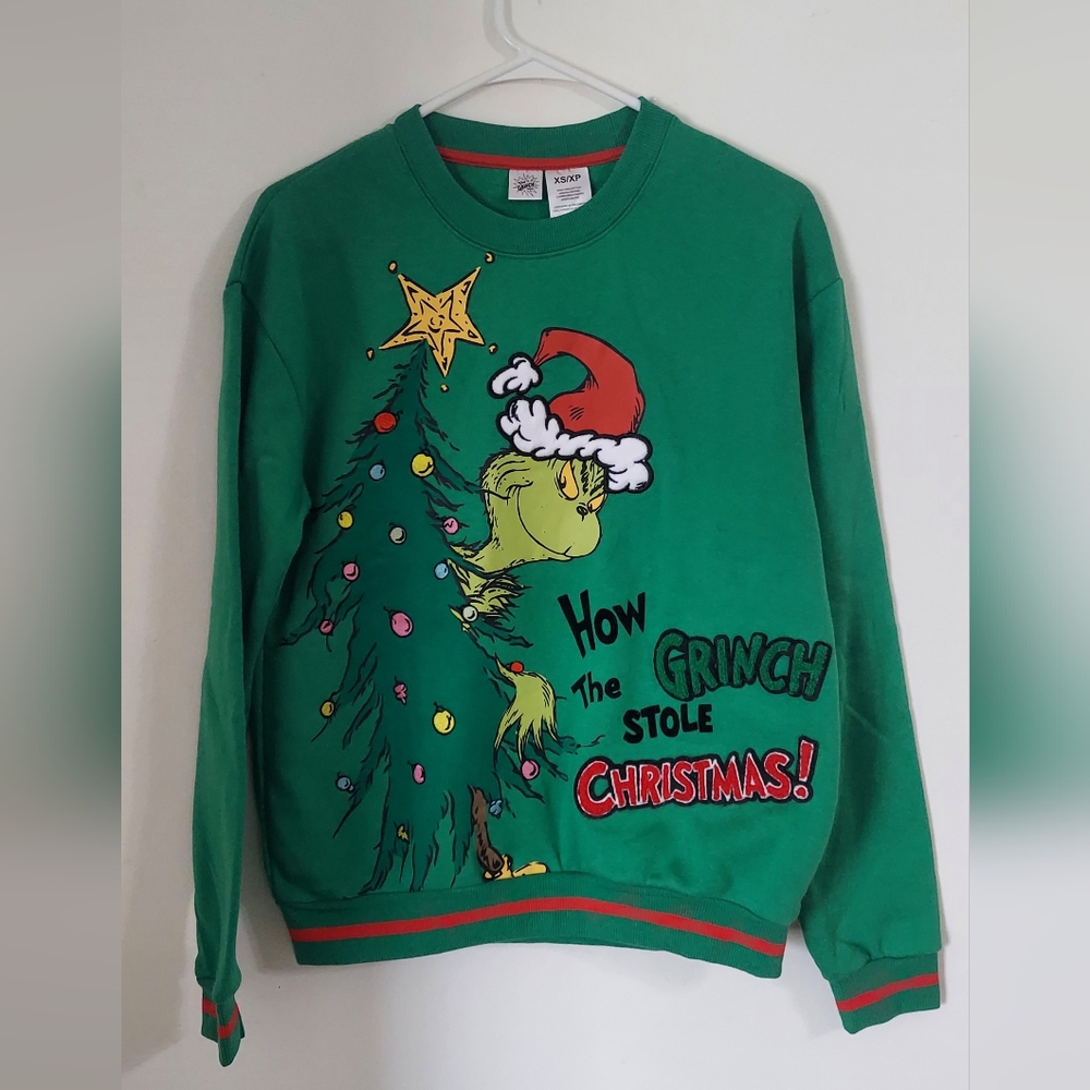 Green Grinch Christmas Sweater